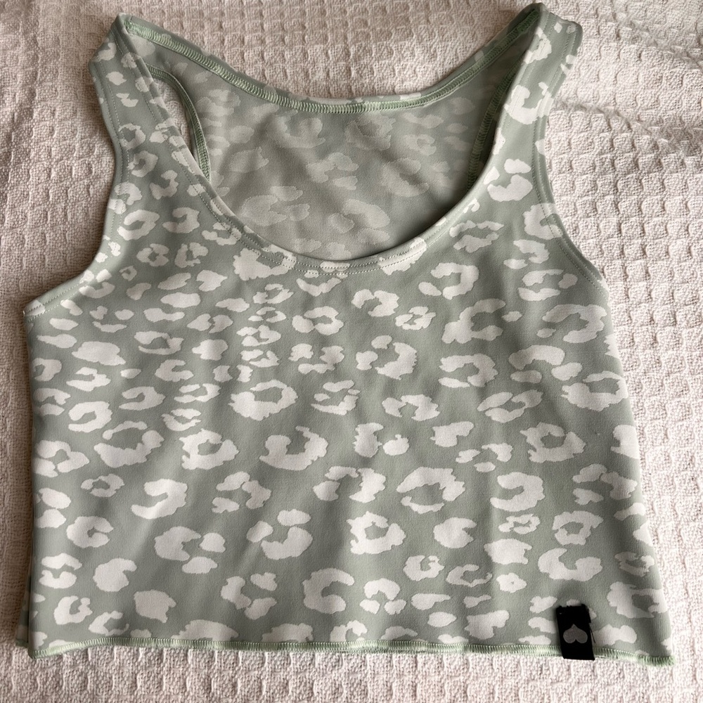 Cheetah Print - Booty by Brabants - Sage Green - Rare Top discontinued!